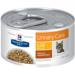 Hill's Prescription c/d Chicken/Veggie Cat Food 2.9 oz 24pk