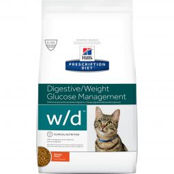 Hill's Prescription Diet w/d Chicken Dry Cat Food 17.6 lbs