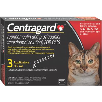 Centragard for Cats 5.6 - 16.5 lbs (6 Dose)