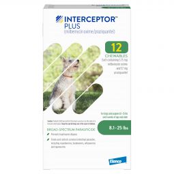 Interceptor Plus For Dogs 8-25 lbs 12 MONTH