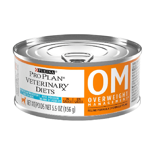 Purina Pro Plan Veterinary Diets OM Overweight Management Formula 5.5 oz (24 Cans)