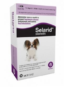 Selarid (Selamectin) for Dogs 5.1 to 10 lbs 6 Month