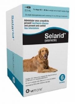 Selarid (Selamectin) for Dogs 40.1 to 85 lbs 6 Month