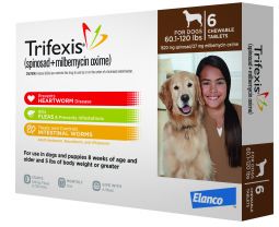 Trifexis For Dogs 60.1-120lbs 1 Month