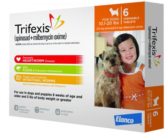 Trifexis For Dogs 10.1-20 lbs 1 Month