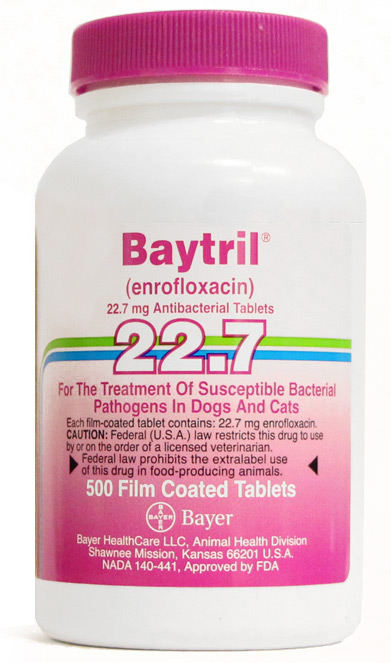 Baytril 22.7 mg PER CHEWABLE