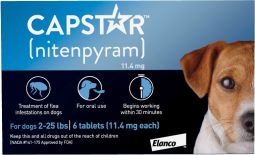 Capstar for Dogs 2-25 lbs 6 Tablets