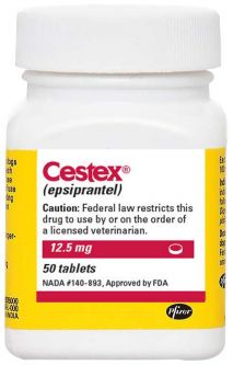 Cestex (Epsiprantel) 12.5mg PER TABLET