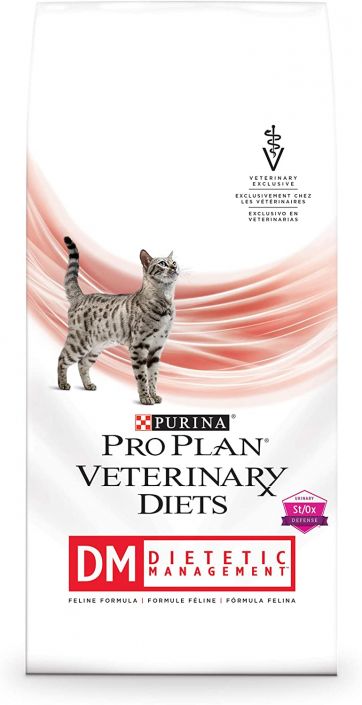 Purina Pro Plan Veterinary Diets DM Dietetic Management Formula Dry Cat Food 10 lb