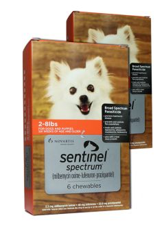 Sentinel Spectrum For Dogs 2-8 lbs 12 Month