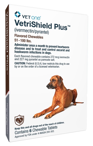 VetriShield Plus For Dogs 51-100 lbs 12 Month