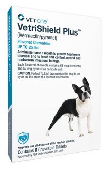 VetriShield Plus For Dogs up to 25 lbs 6 Month